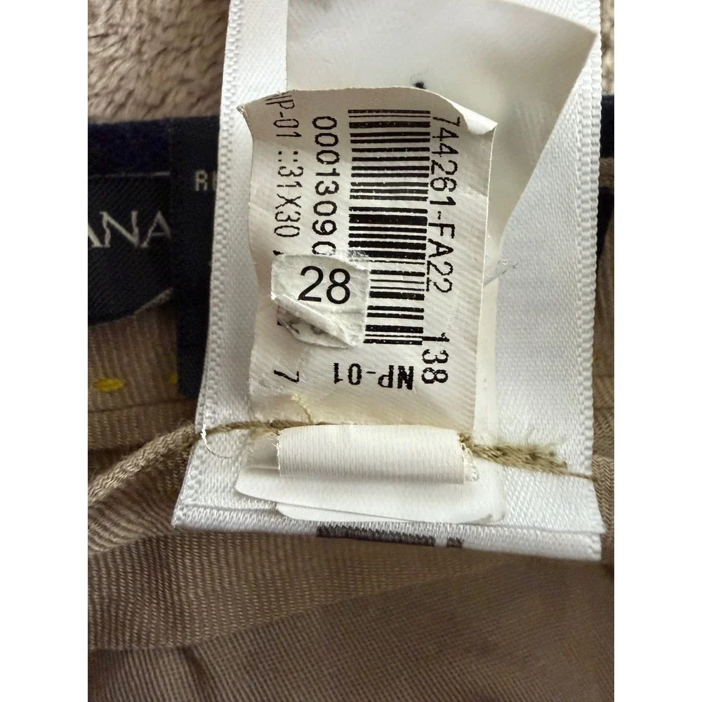 Banana Republic‎ Flannel 120s Vitale Barberis Men  31x30 Blue Wool Tapered EUC