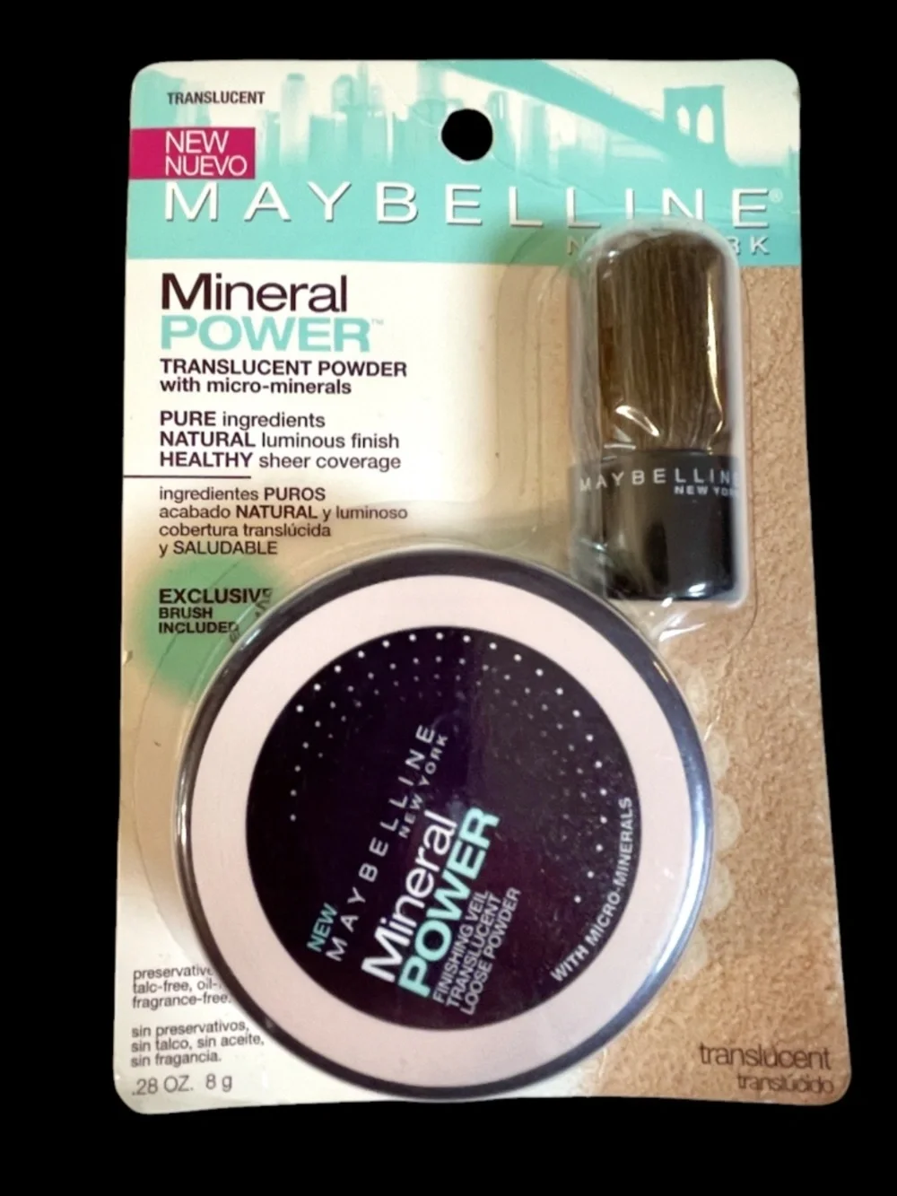 Maybelline Mineral Power Translucent Loose Powder New SEALED .28 Oz