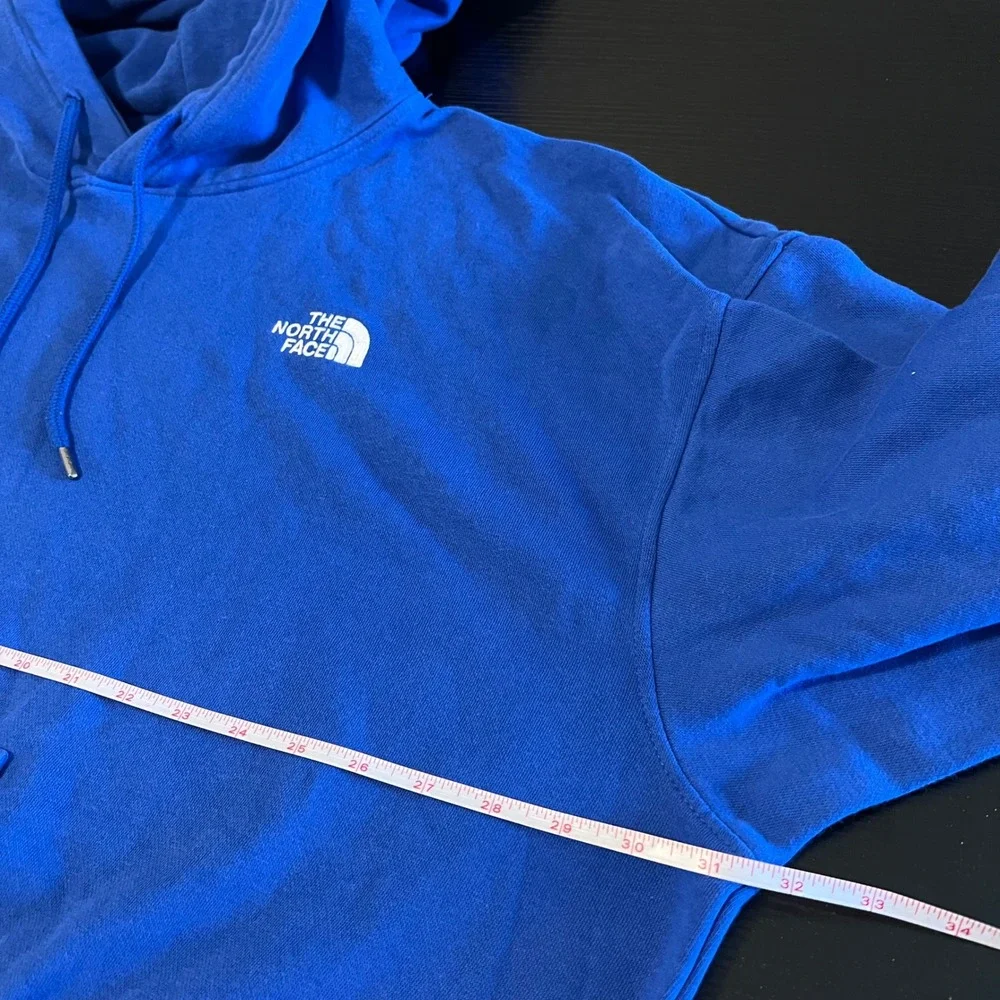 The North Face Men's XXL Blue Circular Design Hoodie Pullover
