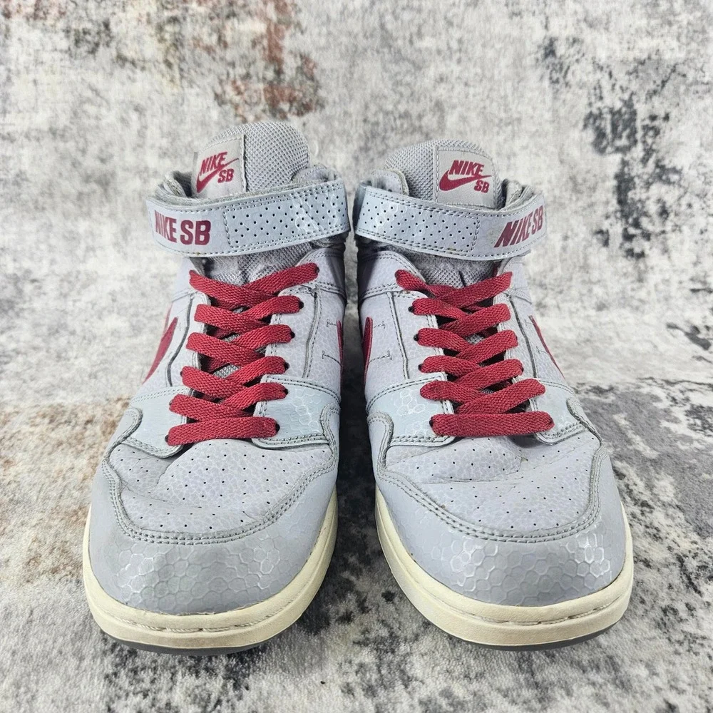 Nike Morgan Jr Skateboarding SB Shoes‎ Youth 7 Womens 8.5 Gray High Top Lace Up