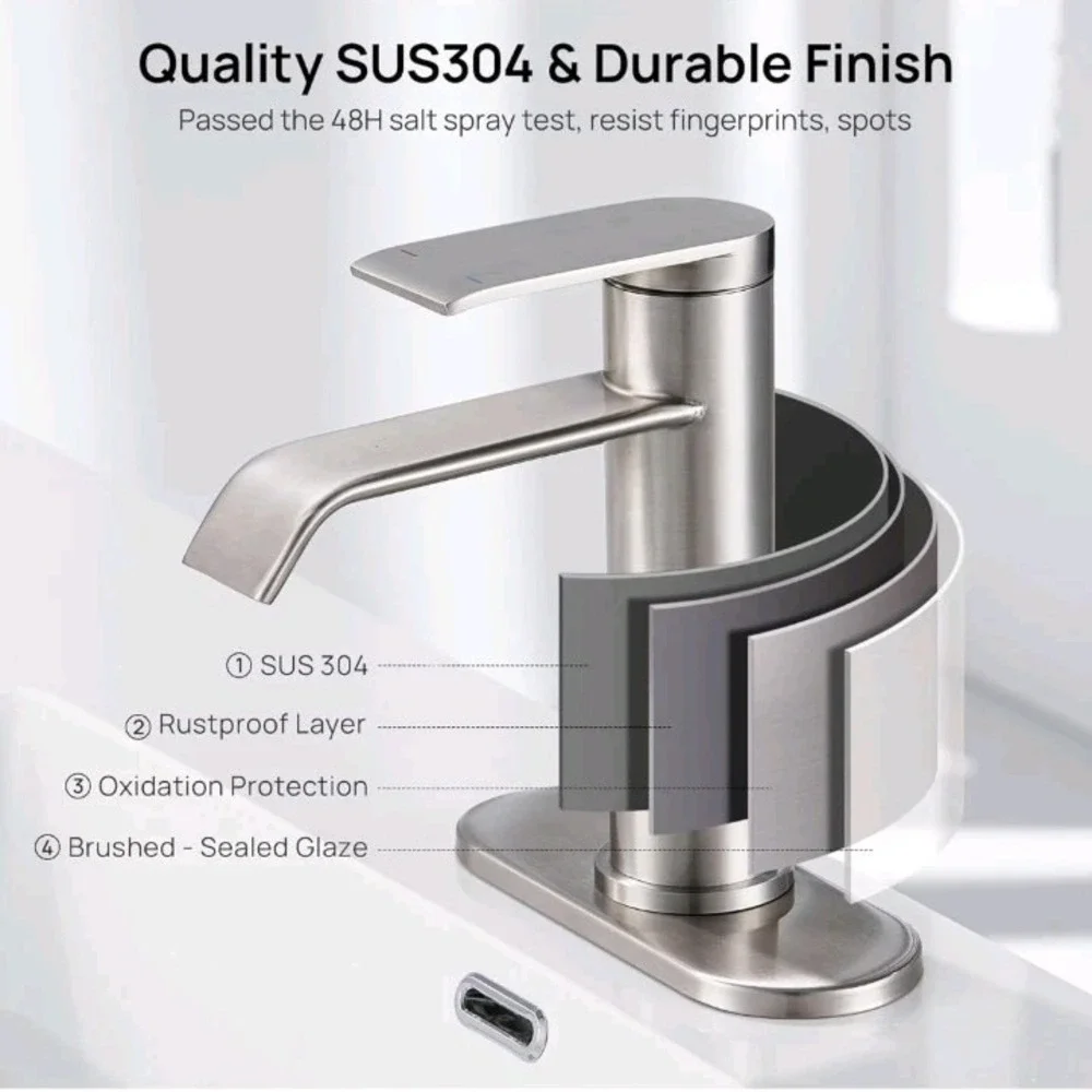 Faucet bathroom hole