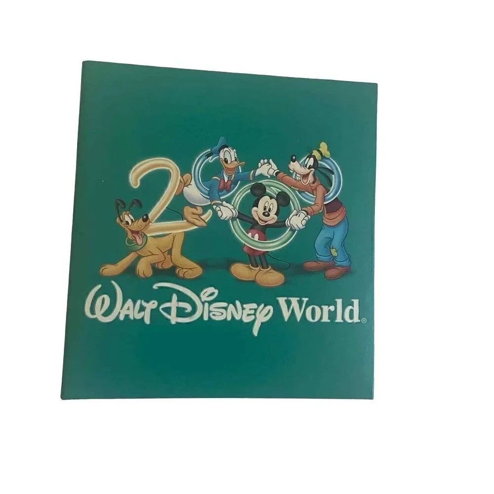 Disney World‎ 2000's Millennium Teal Blue Never Used Character Autograph Book