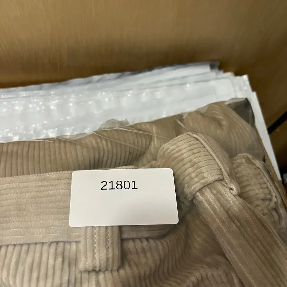L.L.Bean Corduroy Pants Mens‎ Size 38 Beige Comfort Waist Casual Straight Leg
