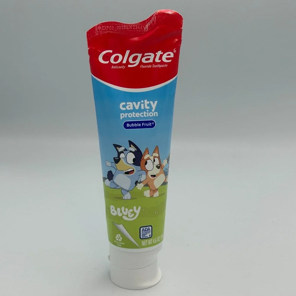 Colgate Bluey Bingo Kids Toothpaste Cavity Protection Bubble‎ Fruit Flavor 4.6oz