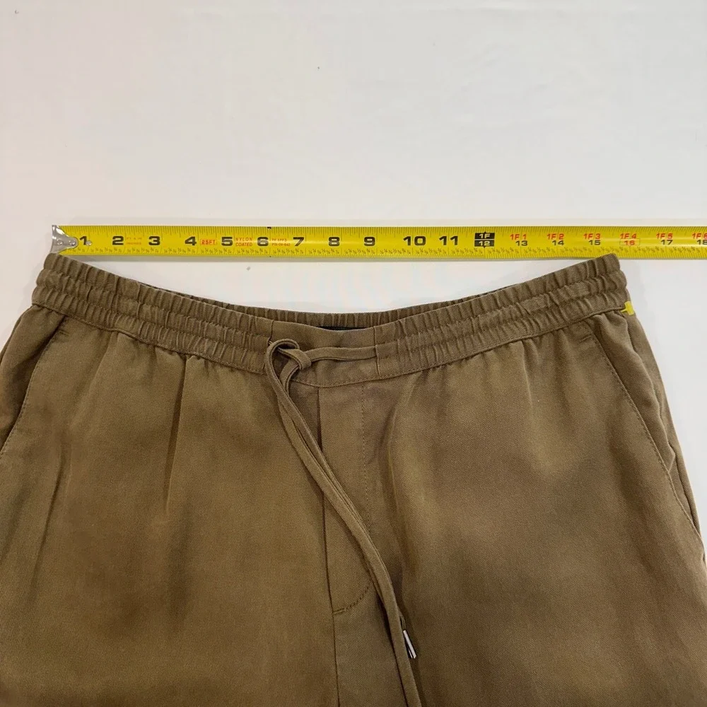 Banana Republic Lyocell Drawstring‎ Jogger Pants Mens M Brown Elastic Core/Earth