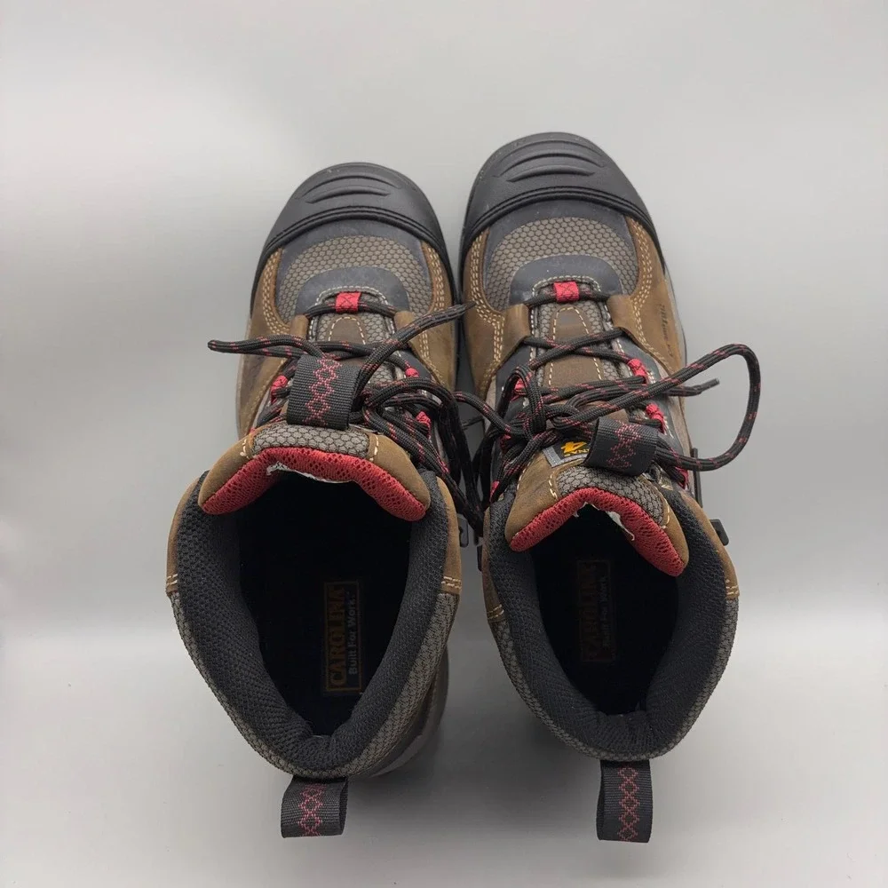Carolina Work Boots Men 9.5 Brown Solid Carbon Toe Waterproof Extension 5