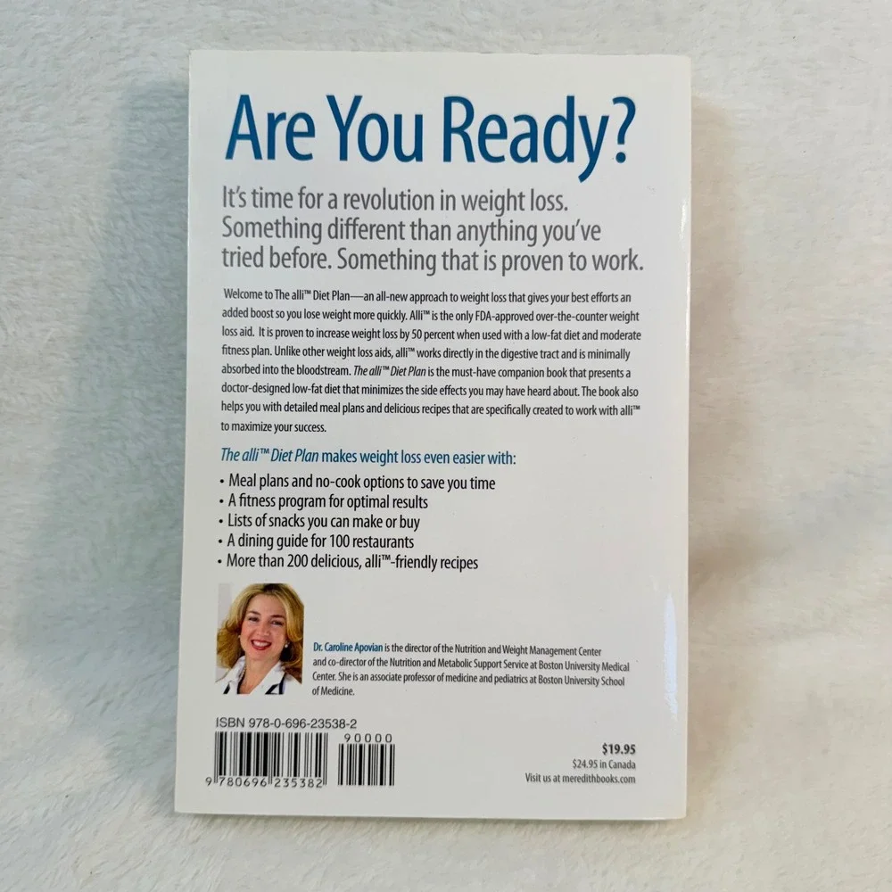 The Alli Diet Plan Book Caroline Apovian MD Weight Loss Guide Recipes‎