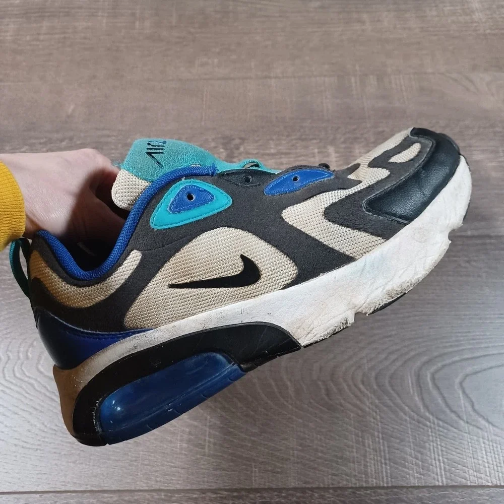 Nike‎ Air Max 200 Youth Bubble Pack Hyper Blue Sneakers No Laces Youth Kids 5