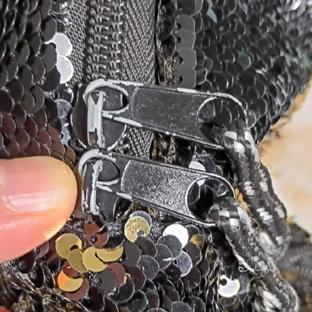 Gold and Black‎ Sequin Backpack