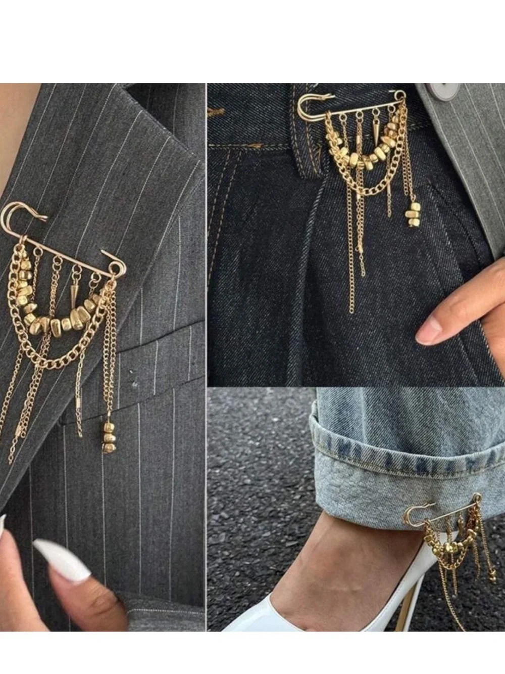 Anthropologie gold tone