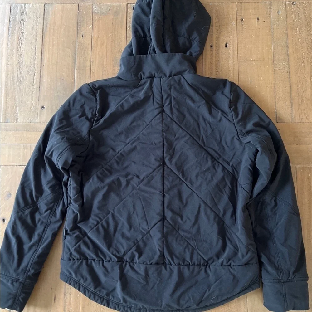 Athleta girl jump to it black quilted jacket