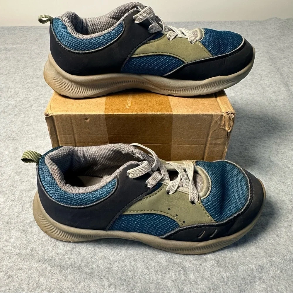 OshKosh B'gosh Fable Kids Sneakers Blue Green Colorblock Size 12M