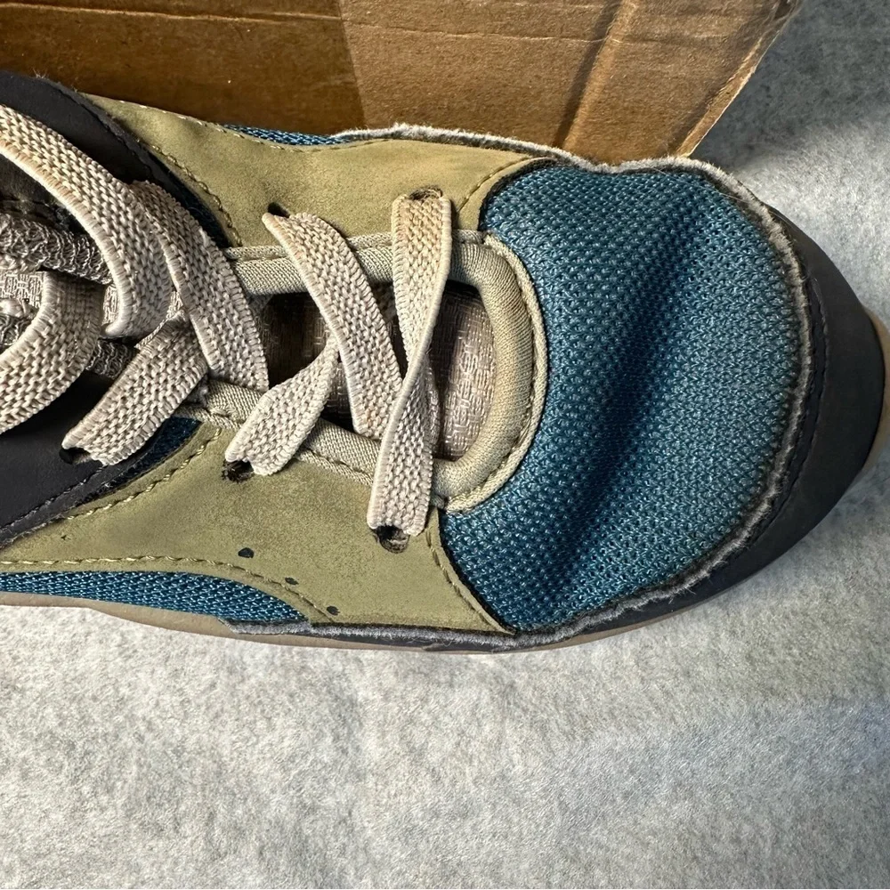 OshKosh B'gosh Fable Kids Sneakers Blue Green Colorblock Size 12M