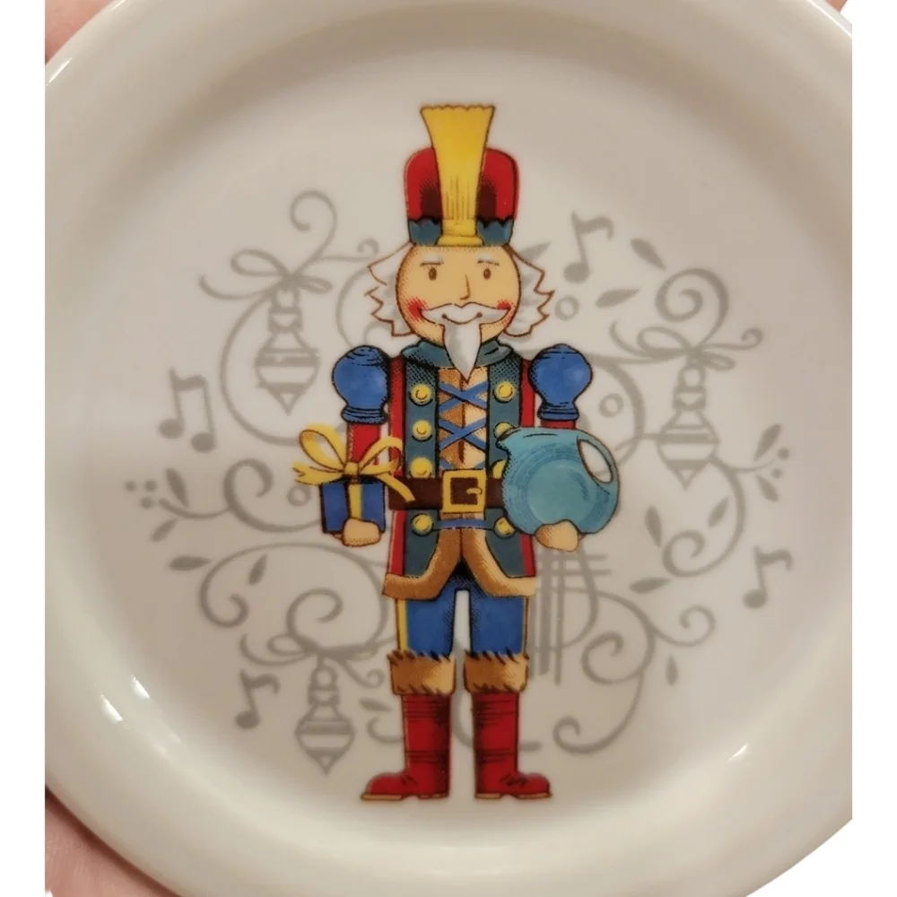 Fiesta Nutcracker The Giver & The Guardian 4 3/8 Inch Coaster And Mug Cover Set