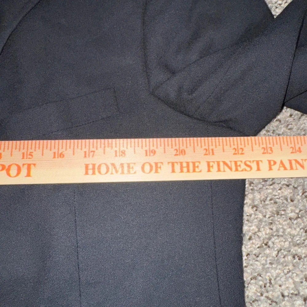 Vintage Givenchy 44R Navy Blue Wool Blazer Sport Coat Mens Two Button