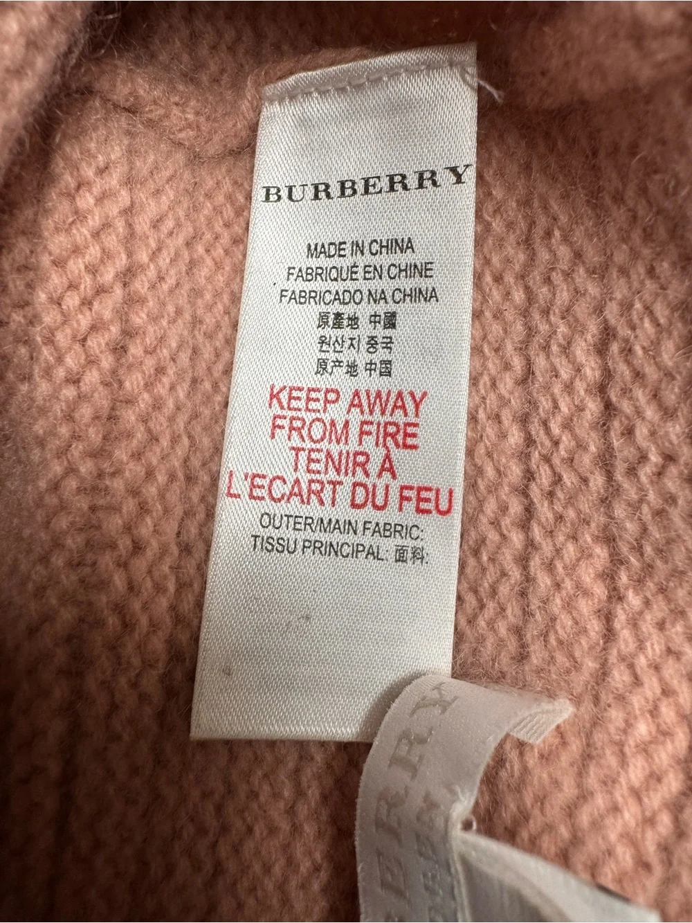 Burberry cozy knit