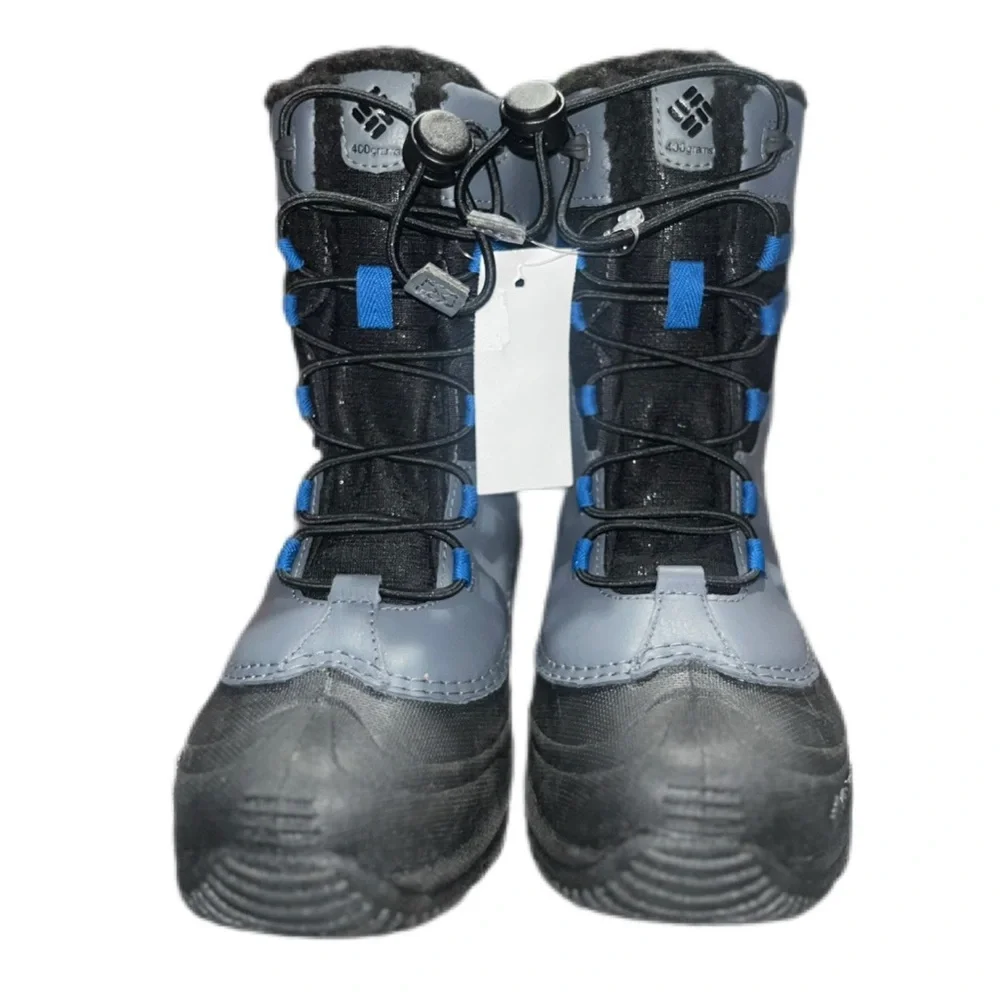 NWT Columbia Bugaboot Celsius Insulated Waterproof Snow Boot,Shark/Bright Indigo