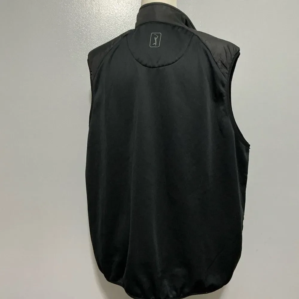 PGA Tour Unisex Vest  Black Full Zip size L