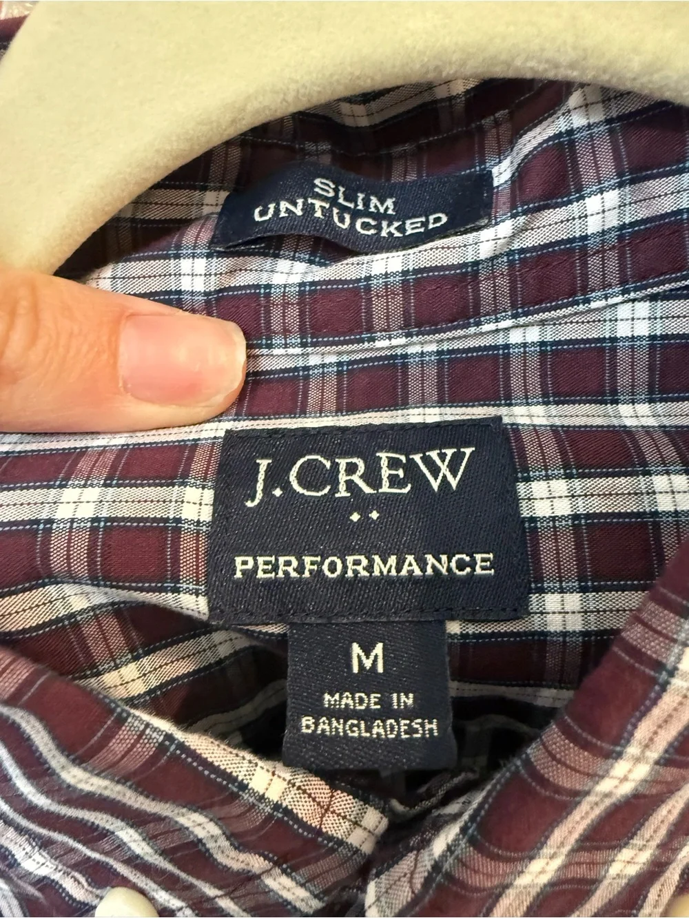 J. Crew performance cotton