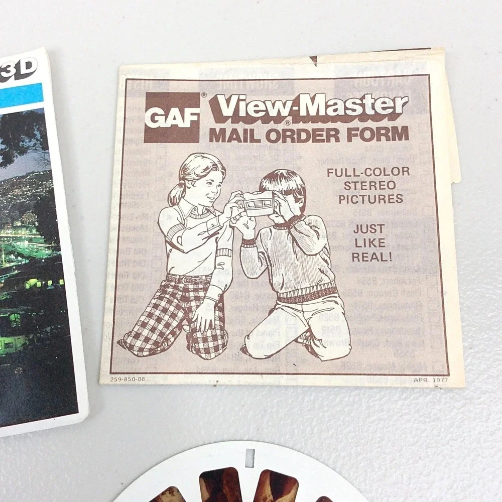 VTG View Master GAF 1979 Chile K52S Viajes Alrededor Del Mundo 3 Reel Set