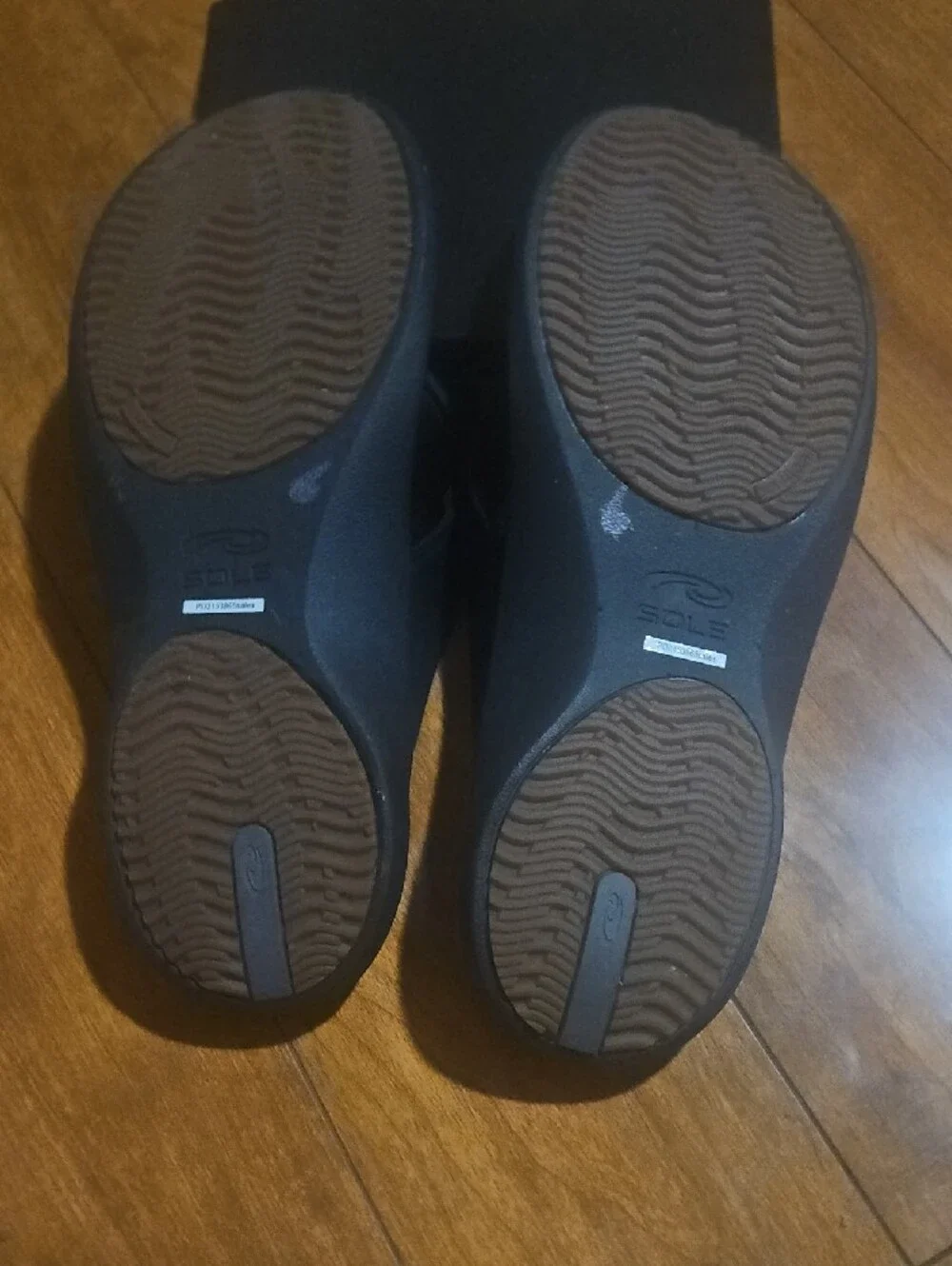 Men's Black Cork-Style Padded Toe-Post Sandals
