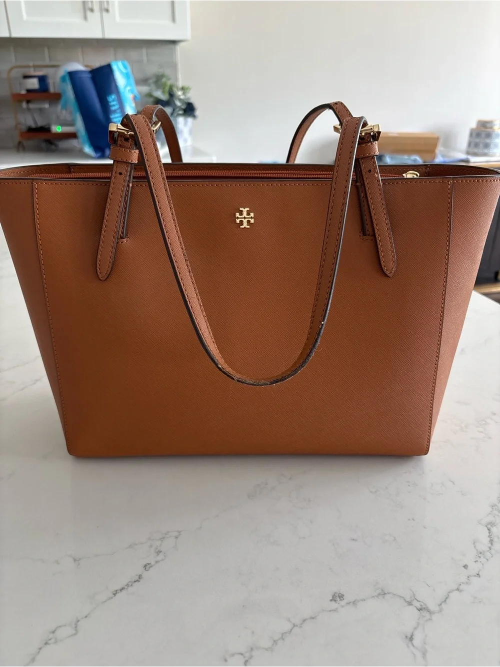 Tory Burch structured saffiano