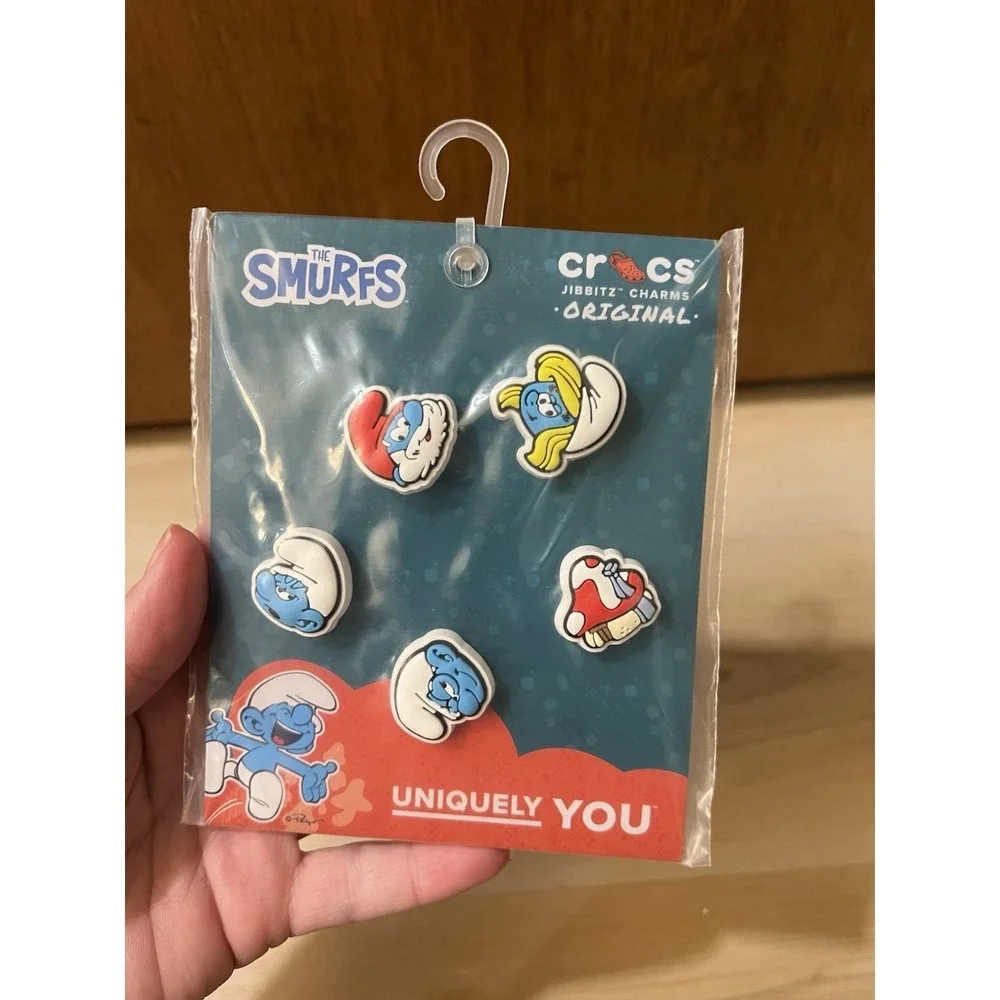 Crocs Jibbitz Charms The Smurfs 5 Pack Multi-color New‎ In Package Papa Smurf