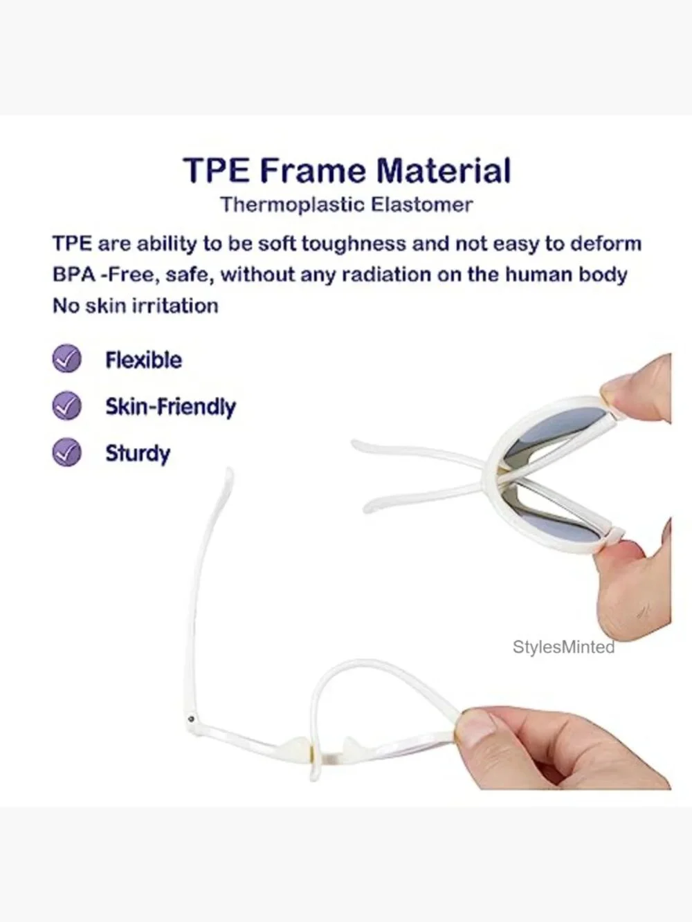 Kids Polarized Flexible Sunglasses with Strap for Toddlers