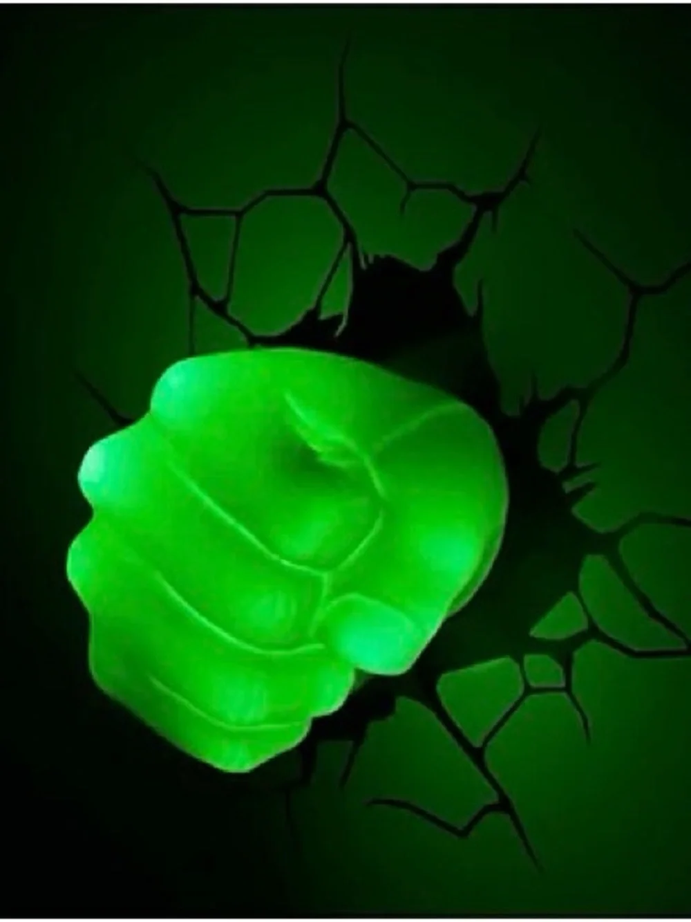 Marvel Green Hulk Fist 3D Wall Decor Lighting