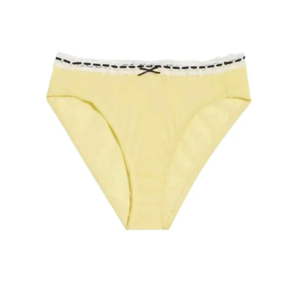 NWT Intimately Free People So Sweet Yellow Bikini Mesh Bottom Size S