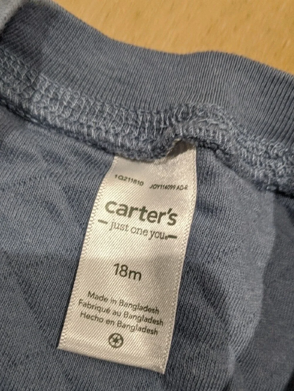Carter's Dusty Blue Baby Tee 18m