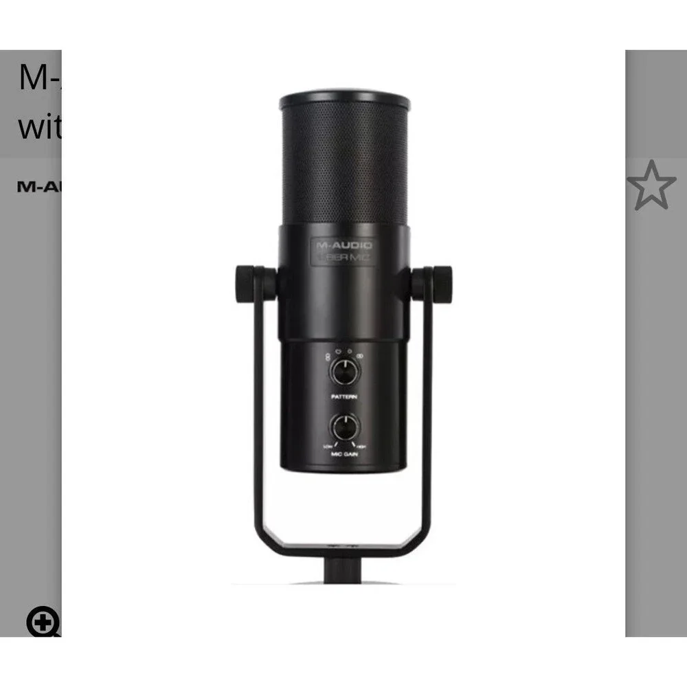 M-Audio Uber Mic USB Microphone with Headphone Output