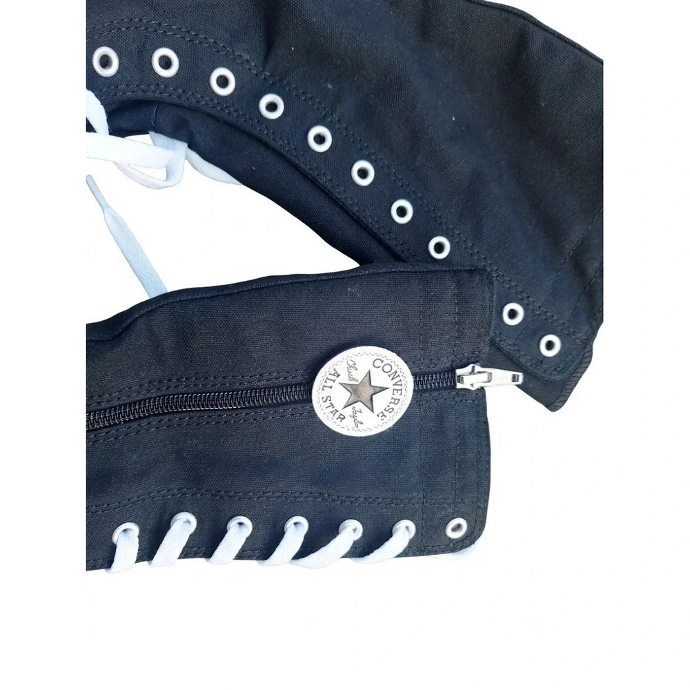 Converse Chuck Taylor All Star Knee Hi Boots Black White Girl's GS 3Y Women's 5