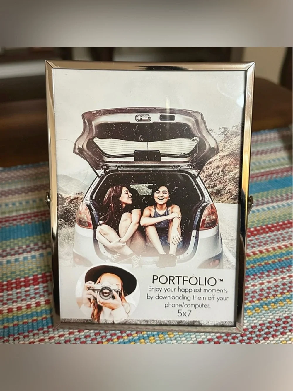 NEW 5x7 Silver-tone Photo Frame