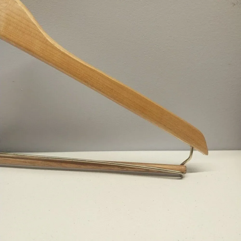 Vintage Lands' End Wood Clothes Hanger Store Display Advertising 17