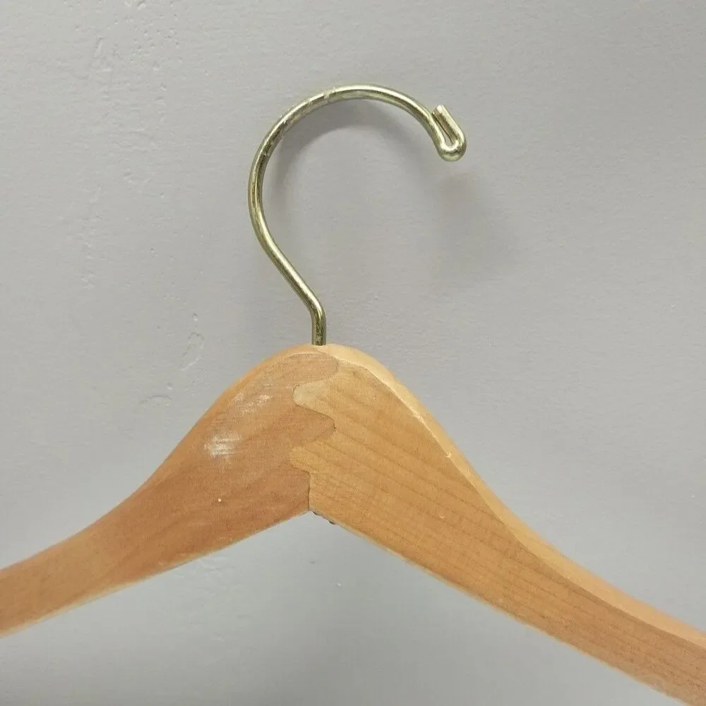 Vintage Lands' End Wood Clothes Hanger Store Display Advertising 17