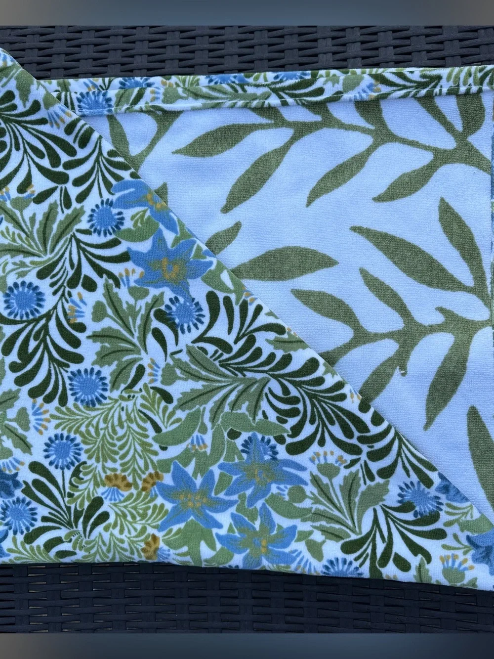 Morris & Co Luxury Beach Towel Floral Cotton Oversized Reversible Pool 40x70