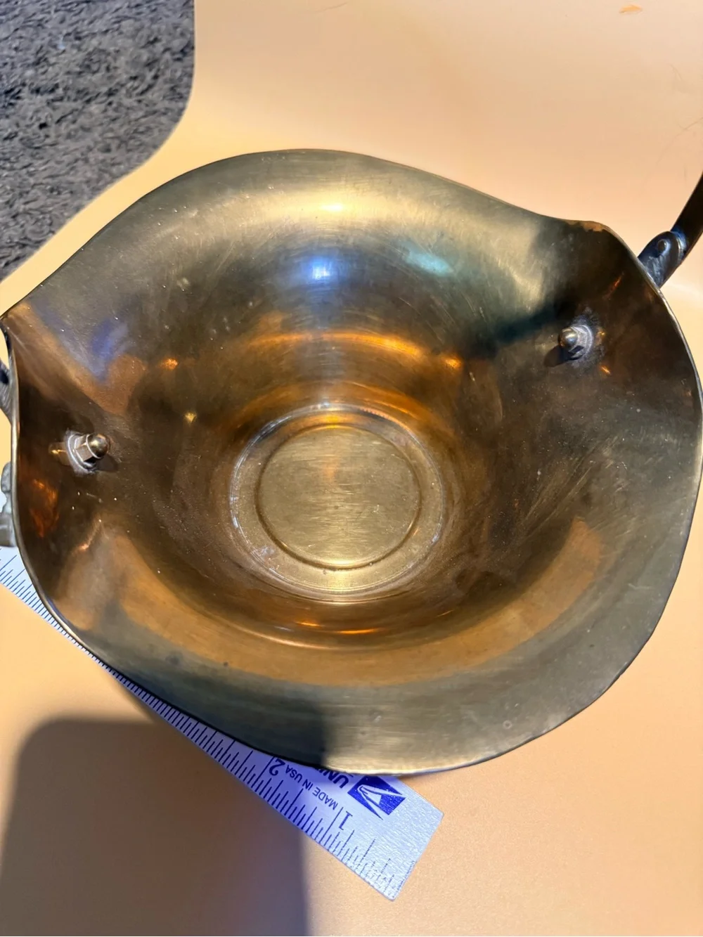 Brass Hanging Basket Bowl - Metallic Gold Home Accent