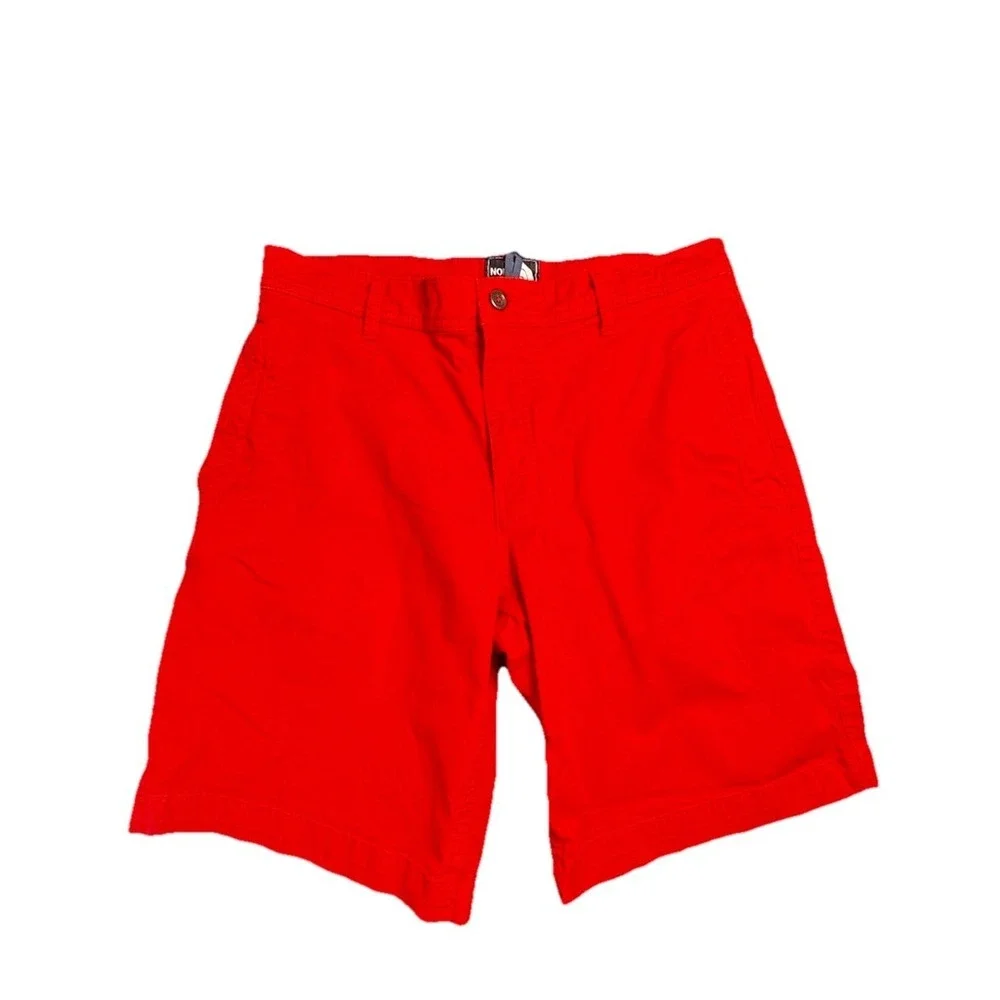 The North Face Men's Red Chino Hiking Shorts Size 32‎ Stretch Outdoor Casual