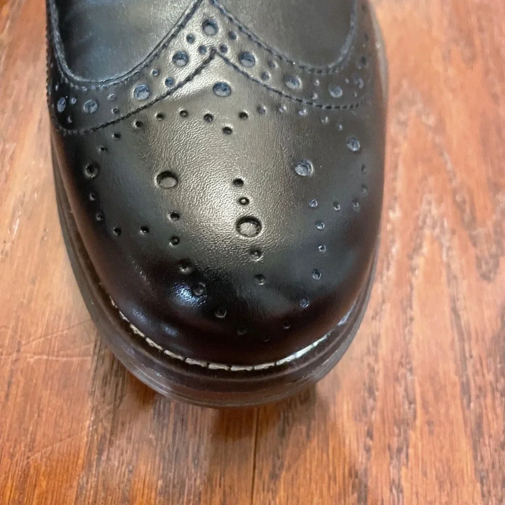 Dockers Wingtip Oxford Mens Black Memory Foam Brogue Dress Shoes 11M