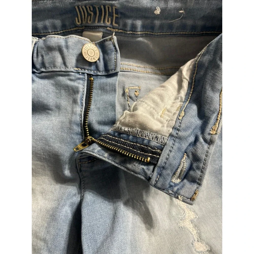Justice girls distressed