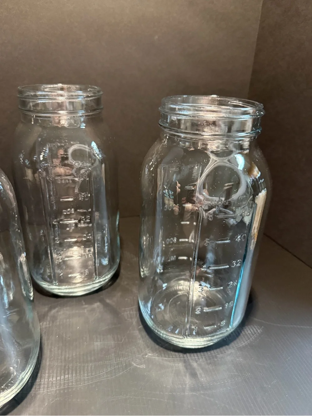Vintage Ball Half Gallon Canning Jars with Gripper Ribs - Set of 4 (64 Oz)