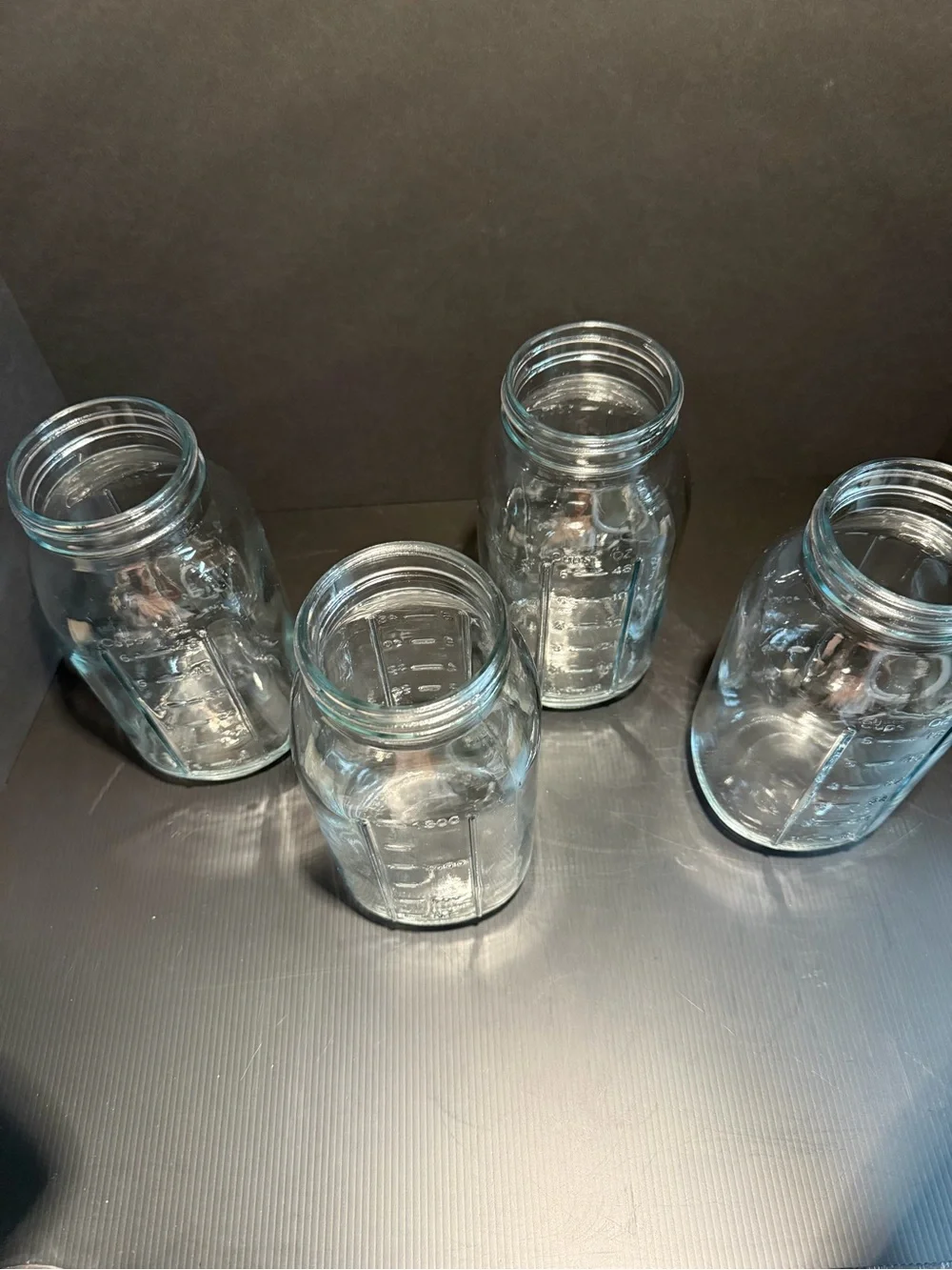 Vintage Ball Half Gallon Canning Jars with Gripper Ribs - Set of 4 (64 Oz)