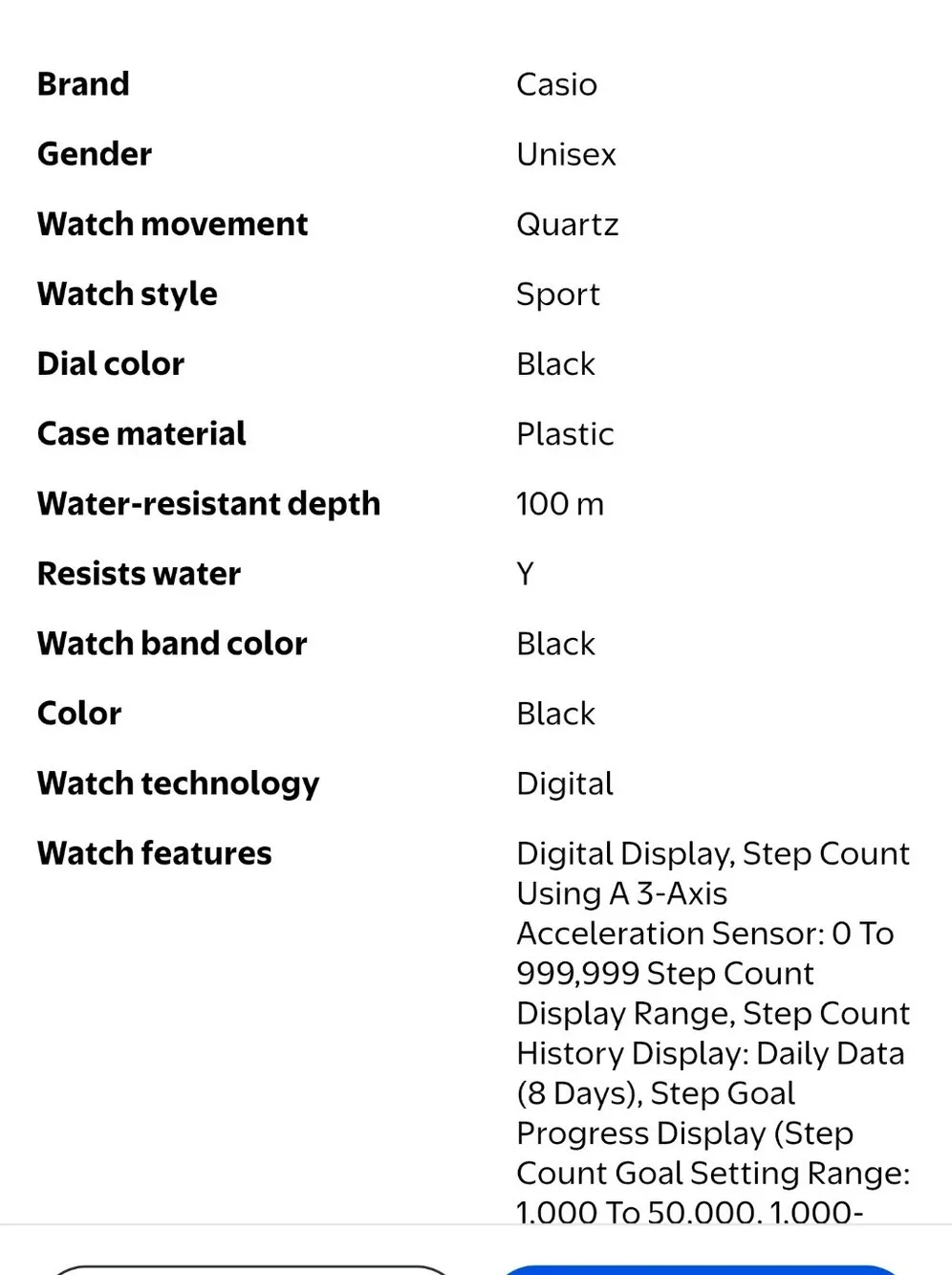 Casio Watch