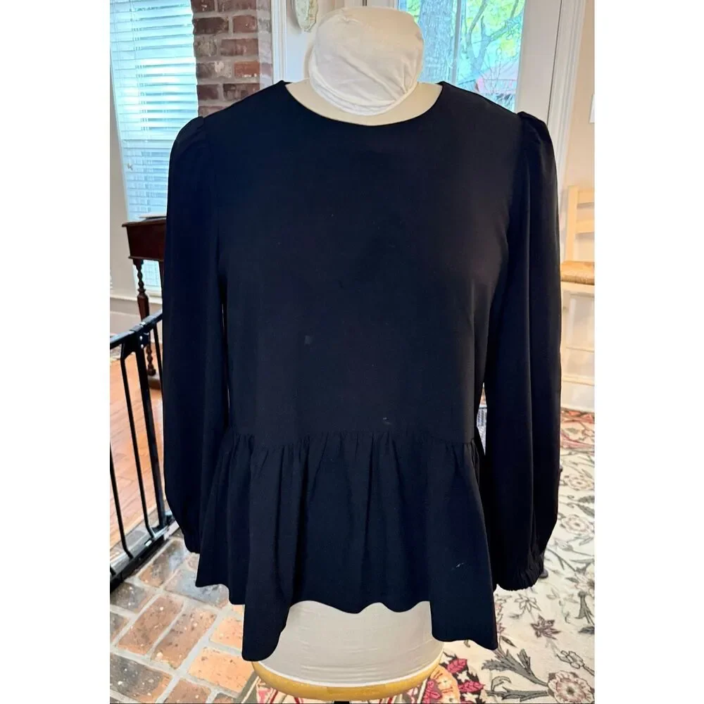 Pomander Place Tuckernuck Carlotta Blouse Black Medium