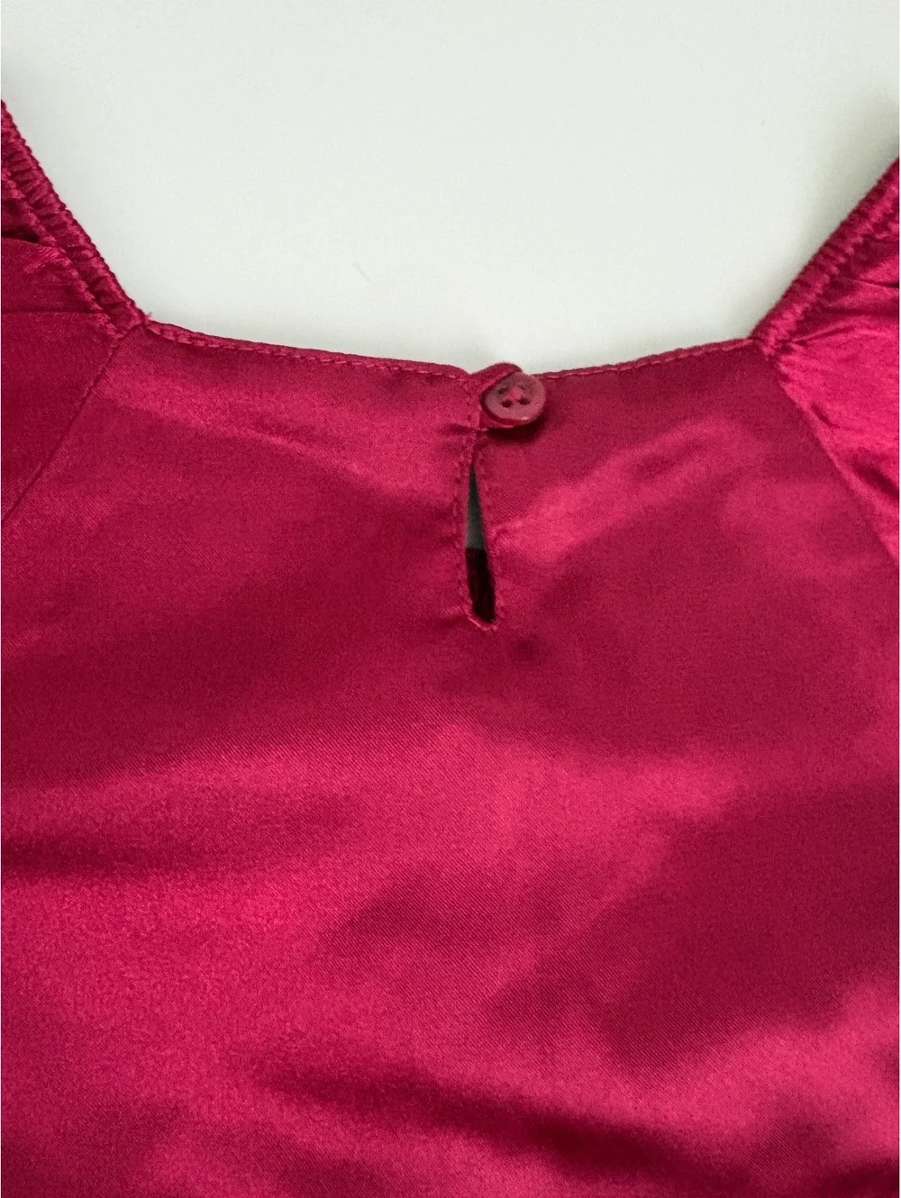Baby Gap | Burgundy Wine Satin Tulle Ruffle Short Sleeve Dress Bow Size 6-12mo