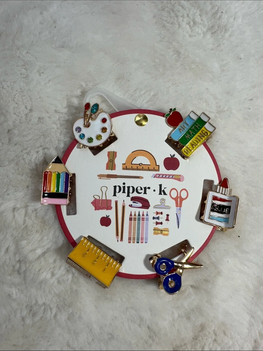 Piper k set of 6 mini teacher hair claw clips