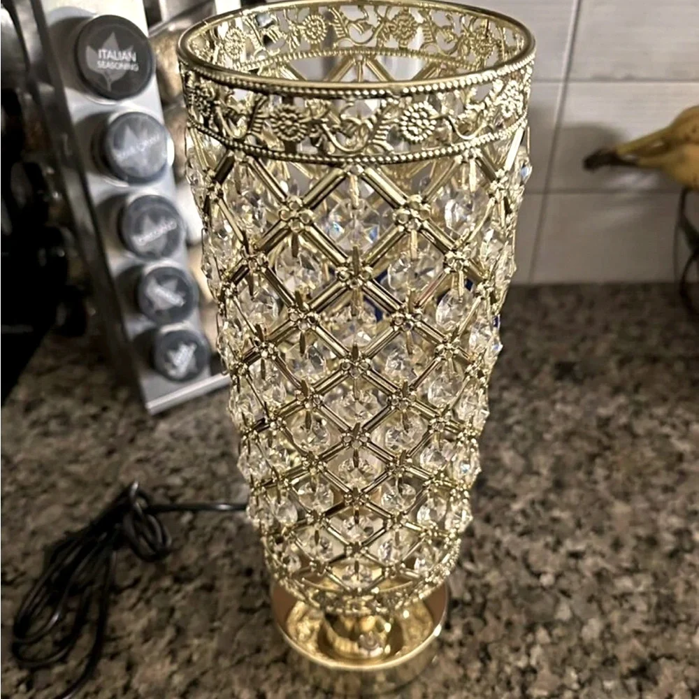 Golden Crystal Table Lamp NEW 🏷️