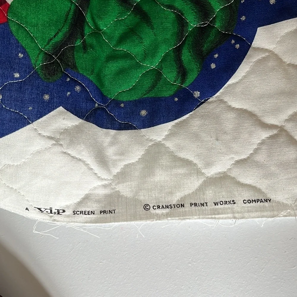 Vintage Cranston Giant uncut Prequilted Stocking Christmas Santa Pillow Holiday
