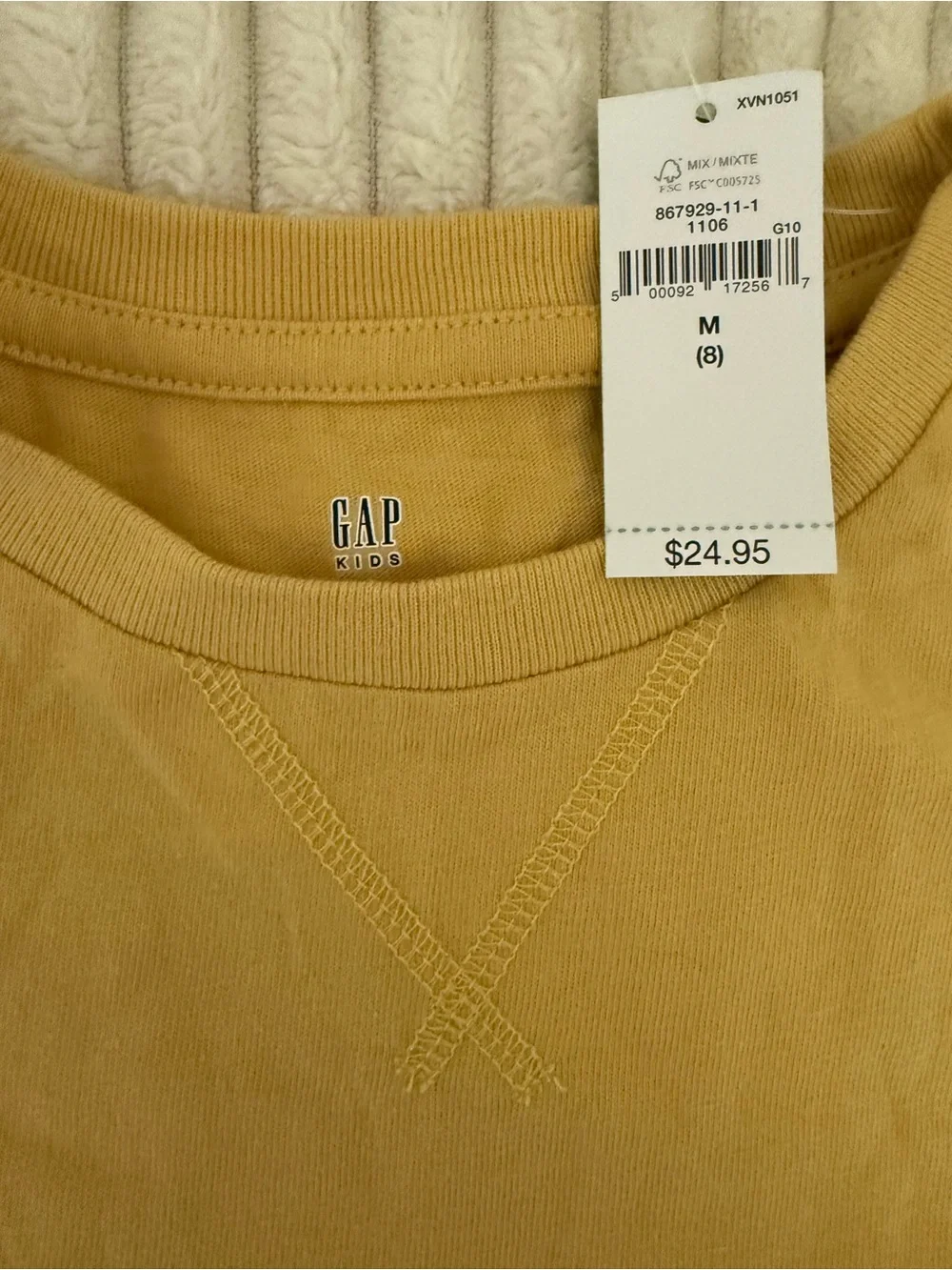 GAP Kids Golden Yellow Crewneck Sweatshirt
